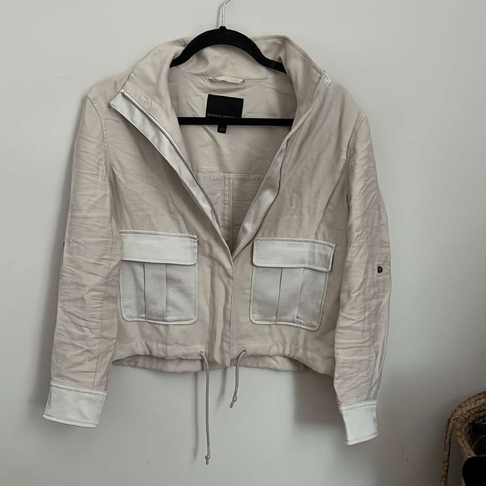 Banana Republic Beige Cargo Jacket